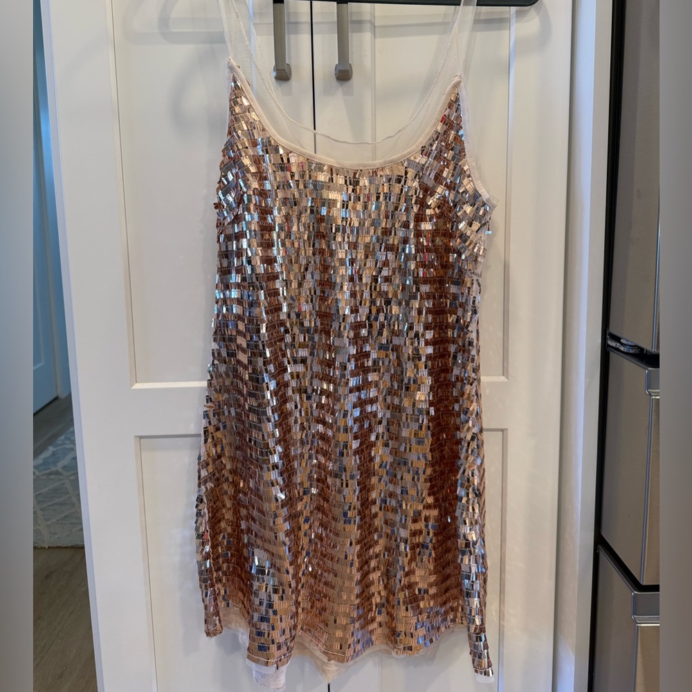 Free People Light Pink Sequin Dress BRAND NEW WITH TAGS